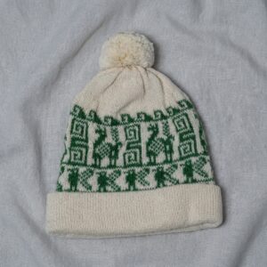 llavero alpaca (marrón con blanco)